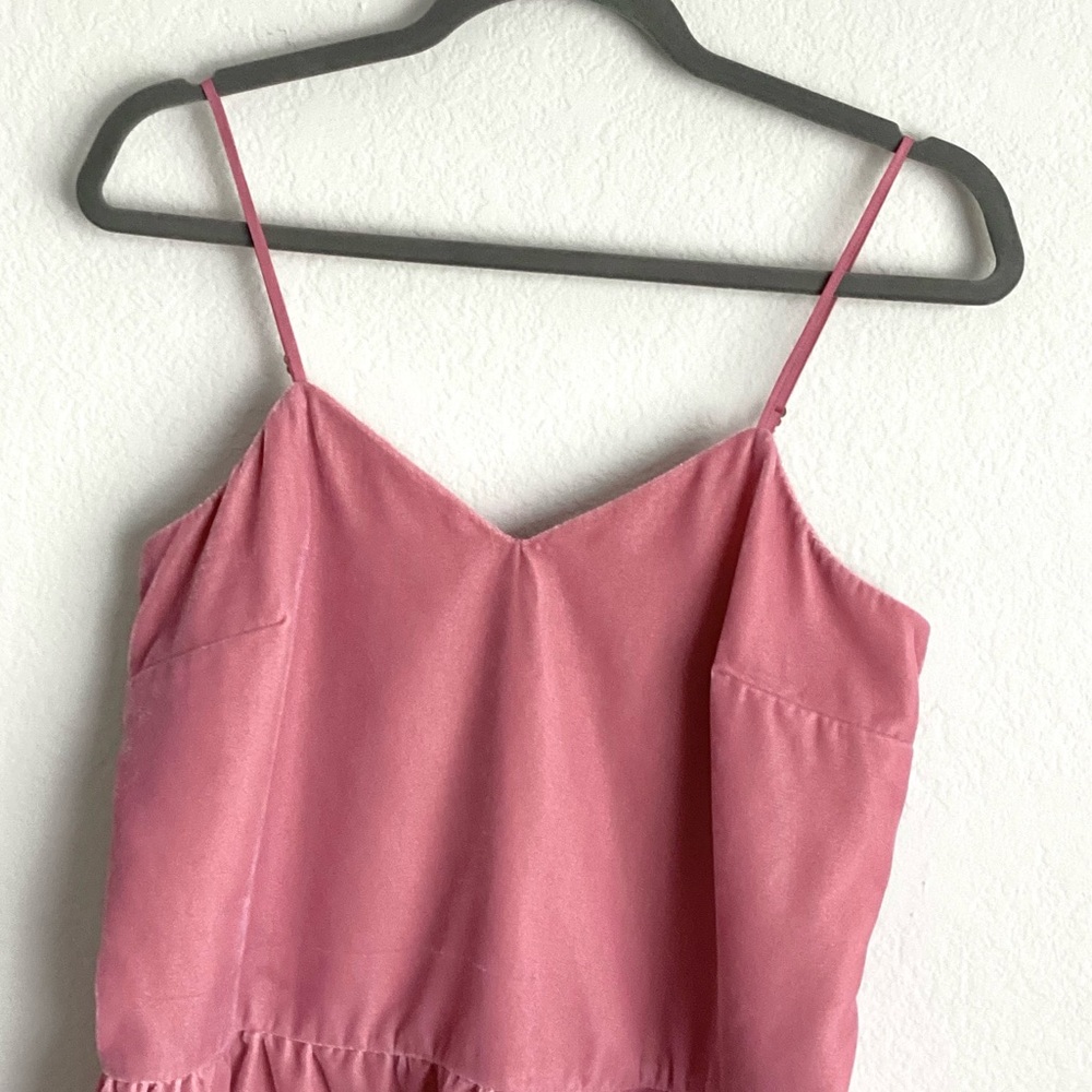 \J. Crew\ Velvet Peplum Top in Pink - Picture 3 of 12